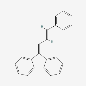 molecular formula C22H16 B3370000 Cinnamalfluorene CAS No. 2871-26-3
