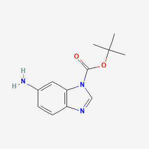 molecular formula C12H15N3O2 B3370020 6-Amino-1-Boc-benzimidazole CAS No. 297756-32-2