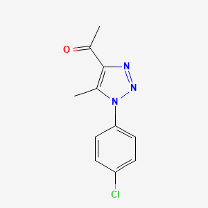 1-[1-(4-chlorophenyl)-5-methyl-1H-1,2,3-triazol-4-yl]ethan-1-one