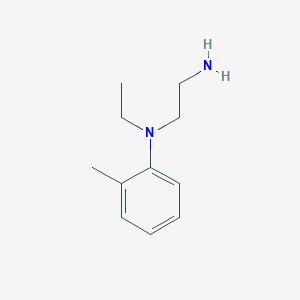 molecular formula C11H18N2 B3370241 N-(2-aminoethyl)-N-ethyl-N-(2-methylphenyl)amine CAS No. 347194-12-1