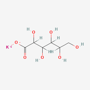 molecular formula C6H11KO7 B3370269 potassium;2,3,4,5,6-pentahydroxyhexanoate CAS No. 35087-77-5