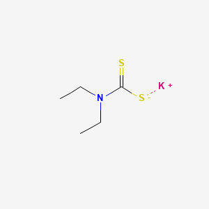 molecular formula C5H10KNS2 B3370377 Potassium diethyldithiocarbamate CAS No. 3699-30-7