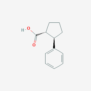 molecular formula C12H14O2 B3370390 trans-2-Phenyl-cyclopentanecarboxylic acid CAS No. 37108-09-1