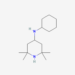 molecular formula C15H30N2 B3370398 Cyclohexyl-(2,2,6,6-tetramethyl-piperidin-4-yl)-amine CAS No. 37814-64-5