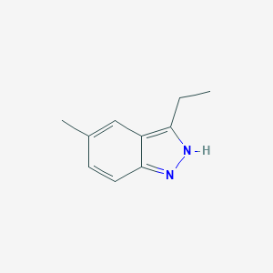 molecular formula C10H12N2 B033704 3-Ethyl-5-methyl-1H-indazole CAS No. 110967-34-5
