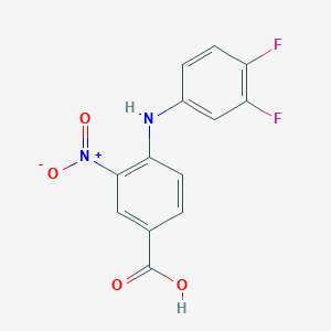 molecular formula C13H8F2N2O4 B3370416 4-[(3,4-Difluorophenyl)amino]-3-nitrobenzoic acid CAS No. 387882-69-1