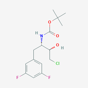 (1S,2S)-[3-Chloro-1-(3,5-difluoro-benzyl)-2-hydroxy-propyl]-carbamic acid tert-butyl ester
