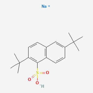 molecular formula C18H23NaO3S B3370447 Dibunate sodium CAS No. 39315-52-1