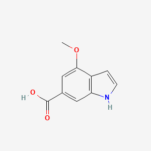 molecular formula C10H9NO3 B3370480 4-Methoxy-1H-indole-6-carboxylic acid CAS No. 40990-53-2