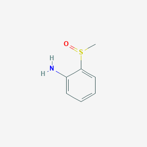 molecular formula C7H9NOS B3370487 2-methanesulfinylaniline CAS No. 41085-32-9