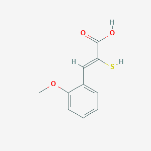 molecular formula C10H10O3S B3370511 3-(2-Methoxyphenyl)-2-sulfanylpropenoic acid CAS No. 42056-18-8