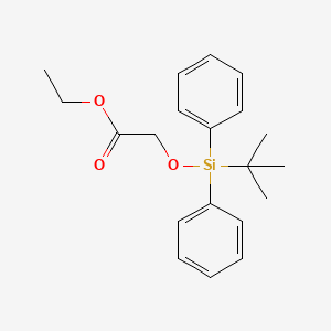 molecular formula C20H26O3Si B3370559 (tert-Butyl-diphenyl-silanyloxy)-acetic acid ethyl ester CAS No. 441784-83-4