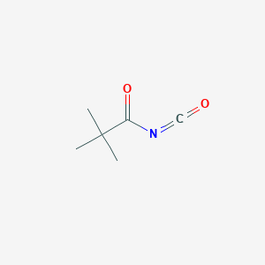 molecular formula C6H9NO2 B3370580 2,2-Dimethylpropanecarbonyl isocyanate CAS No. 4461-20-5