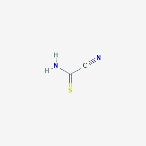 molecular formula C2H2N2S B3370613 Cyanomethanethioamide CAS No. 471-24-9