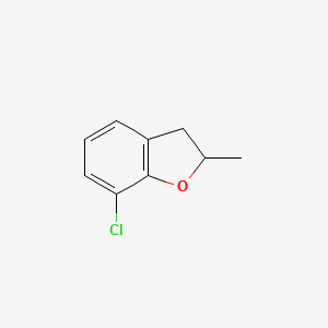 molecular formula C9H9ClO B3370926 7-Chloro-2-methyl-2,3-dihydro-1-benzofuran CAS No. 57899-12-4