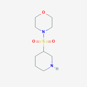 molecular formula C9H18N2O3S B3370964 4-(Piperidine-3-sulfonyl)morpholine CAS No. 591780-31-3