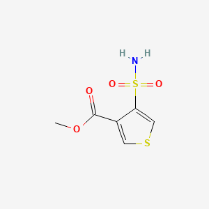molecular formula C6H7NO4S2 B3370981 methyl 4-sulfamoylthiophene-3-carboxylate CAS No. 59337-78-9