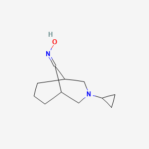 molecular formula C11H18N2O B3371007 3-Cyclopropyl-3-azabicyclo[3.3.1]nonan-9-one oxime CAS No. 604759-83-3