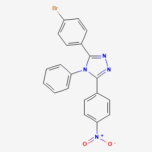 3-(4-bromophenyl)-5-(4-nitrophenyl)-4-phenyl-4H-1,2,4-triazole