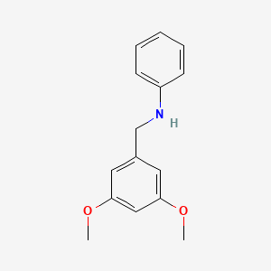 N-[(3,5-dimethoxyphenyl)methyl]aniline