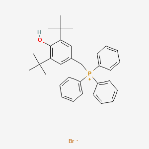 molecular formula C33H38BrOP B3371101 (3,5-Di-tert-butyl-4-hydroxybenzyl)triphenylphosphonium bromide CAS No. 62546-89-8
