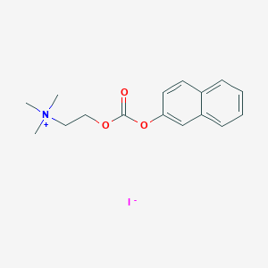 molecular formula C16H20INO3 B3371114 N,N,N-Trimethyl-2-({[(naphthalen-2-yl)oxy]carbonyl}oxy)ethan-1-aminium iodide CAS No. 63175-14-4