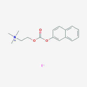 N,N,N-Trimethyl-2-({[(naphthalen-2-yl)oxy]carbonyl}oxy)ethan-1-aminium iodide