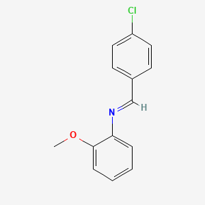 Benzenamine, N-[(4-chlorophenyl)methylene]-2-methoxy-