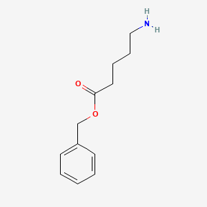 molecular formula C12H17NO2 B3371155 Benzyl 5-aminopentanoate CAS No. 63649-13-8