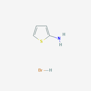 molecular formula C4H6BrNS B3371193 Thiophen-2-amine hydrobromide CAS No. 63806-72-4