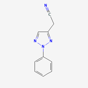 2-(2-phenyl-2H-1,2,3-triazol-4-yl)acetonitrile
