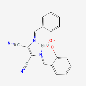 Nickel, [2,3-bis[[[2-(hydroxy-kappaO)phenyl]methylene]amino-kappaN]-2-butenedinitrilato(2-)]-, (SP-4-2)-