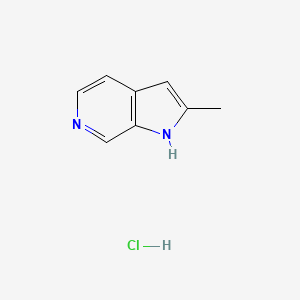 molecular formula C8H9ClN2 B3371257 1H-Pyrrolo[2,3-c]pyridine, 2-methyl-, monohydrochloride CAS No. 65645-60-5