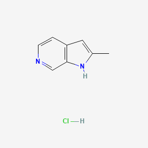1H-Pyrrolo[2,3-c]pyridine, 2-methyl-, monohydrochloride