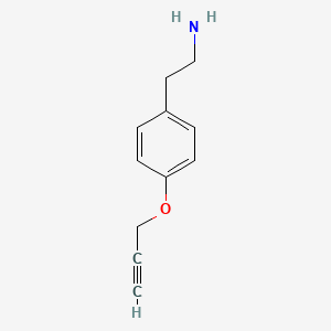 2-[4-(Prop-2-yn-1-yloxy)phenyl]ethan-1-amine