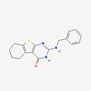 2-(benzylamino)-5,6,7,8-tetrahydrobenzo[4,5]thieno[2,3-d]pyrimidin-4(3H)-one