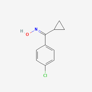 molecular formula C10H10ClNO B3371321 (E)-(4-chlorophenyl)(cyclopropyl)methanone oxime CAS No. 67038-82-8
