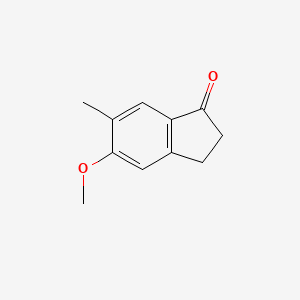molecular formula C11H12O2 B3371324 5-Methoxy-6-methyl-2,3-dihydro-1H-inden-1-one CAS No. 67199-56-8