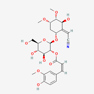 molecular formula C26H33NO12 B3371331 Simmondsin 2'-ferulate CAS No. 67411-22-7