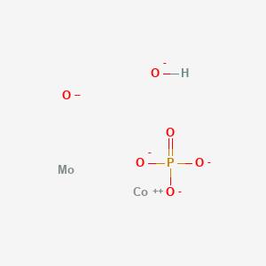 molecular formula CoHMoO6P-4 B3371366 Cobalt molybdenum hydroxide oxide phosphate CAS No. 68130-37-0