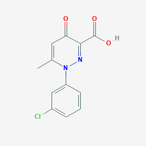 1-(3-Chlorophenyl)-6-methyl-4-oxo-1,4-dihydropyridazine-3-carboxylic acid