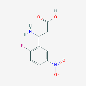 3-Amino-3-(2-fluoro-5-nitrophenyl)propionic Acid