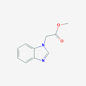 molecular formula C10H10N2O2 B033714 Methyl 2-(1H-benzo[d]imidazol-1-yl)acetate CAS No. 19809-30-4