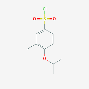 3-Methyl-4-(propan-2-yloxy)benzene-1-sulfonyl chloride