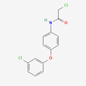 molecular formula C14H11Cl2NO2 B3371439 2-chloro-N-[4-(3-chlorophenoxy)phenyl]acetamide CAS No. 69838-54-6