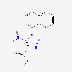 1H-1,2,3-Triazole-4-carboxylic acid, 5-amino-1-(1-naphthalenyl)-