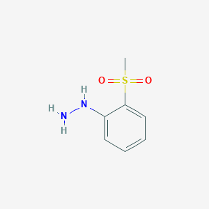 molecular formula C7H10N2O2S B3371469 (2-methanesulfonylphenyl)hydrazine CAS No. 704-42-7