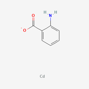 molecular formula C7H6CdNO2- B3371477 Benzoic acid, 2-amino-, cadmium salt (1:1) CAS No. 7058-55-1