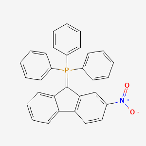 molecular formula C31H22NO2P B3371499 (2-Nitro-9H-fluoren-9-ylidene)(triphenyl)-lambda~5~-phosphane CAS No. 7151-67-9