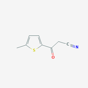 molecular formula C8H7NOS B3371504 3-(5-Methylthiophen-2-yl)-3-oxopropanenitrile CAS No. 71683-03-9